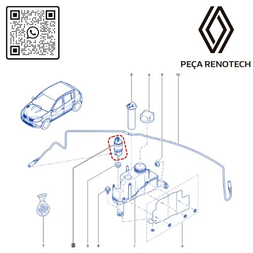 RN 25109R-X 170425109R BOMBA DO RESERV. DE GAS. PART. FRIO SAN 11-13LOG 12-13DUSCAP 4